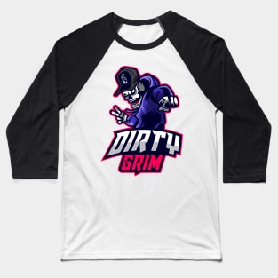 Dirty Grim Logo Baseball T-Shirt